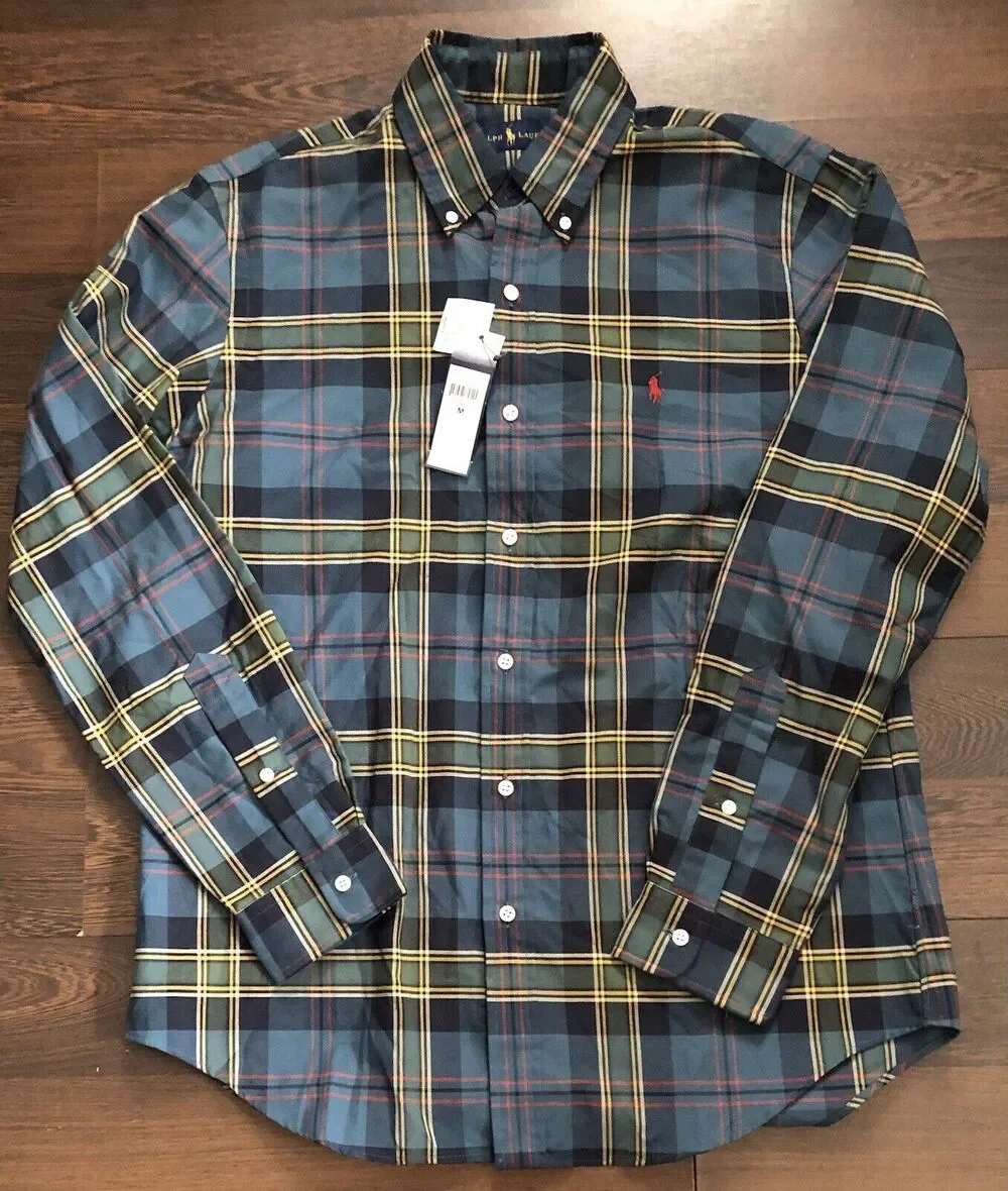 Polo Ralph Lauren Pony Logo Long Sleeve Classic Fit Button Down Shirt Men’s SzM